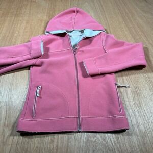 Old Navy Fleece Hoodie Women S Pink Full Zip Athletic Hooded Jacket